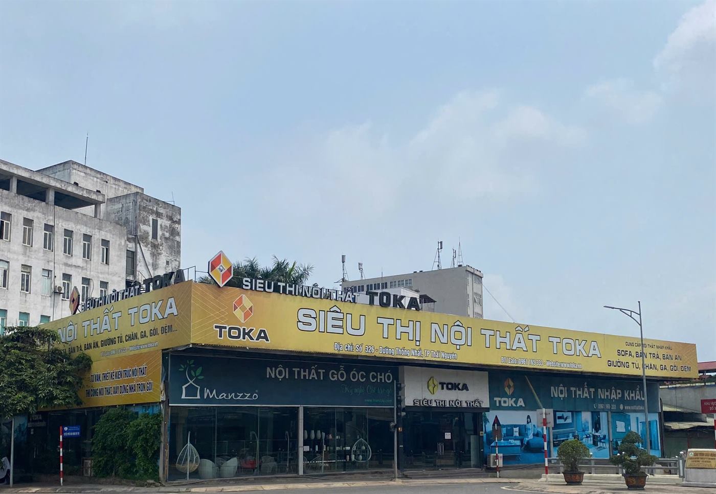 Mặt tiền Siêu thị Nội thất TOKA Thái Nguyên